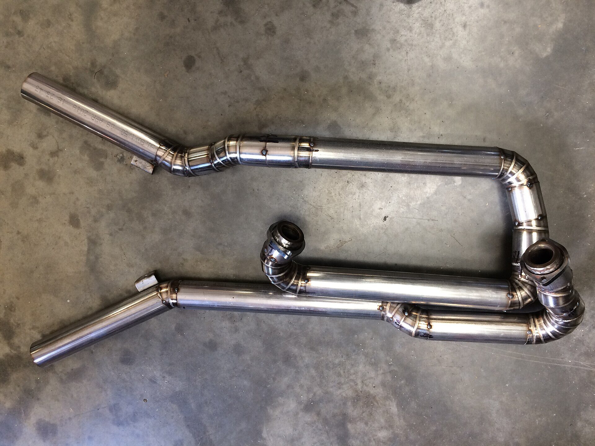 Stainless steel pipework fabricated for dairy and commercial refrigeration plant